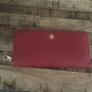 Tory Burch Dark Red Wallet